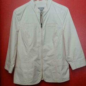 CHICO'S Cotton Blend Jacket Size 1 or Small